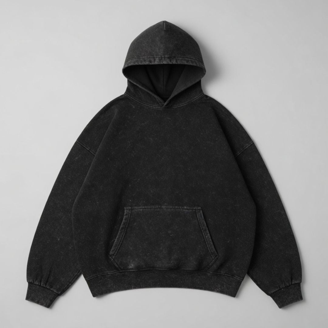 420 GSM Heavyweight Acid Wash Hoodie
