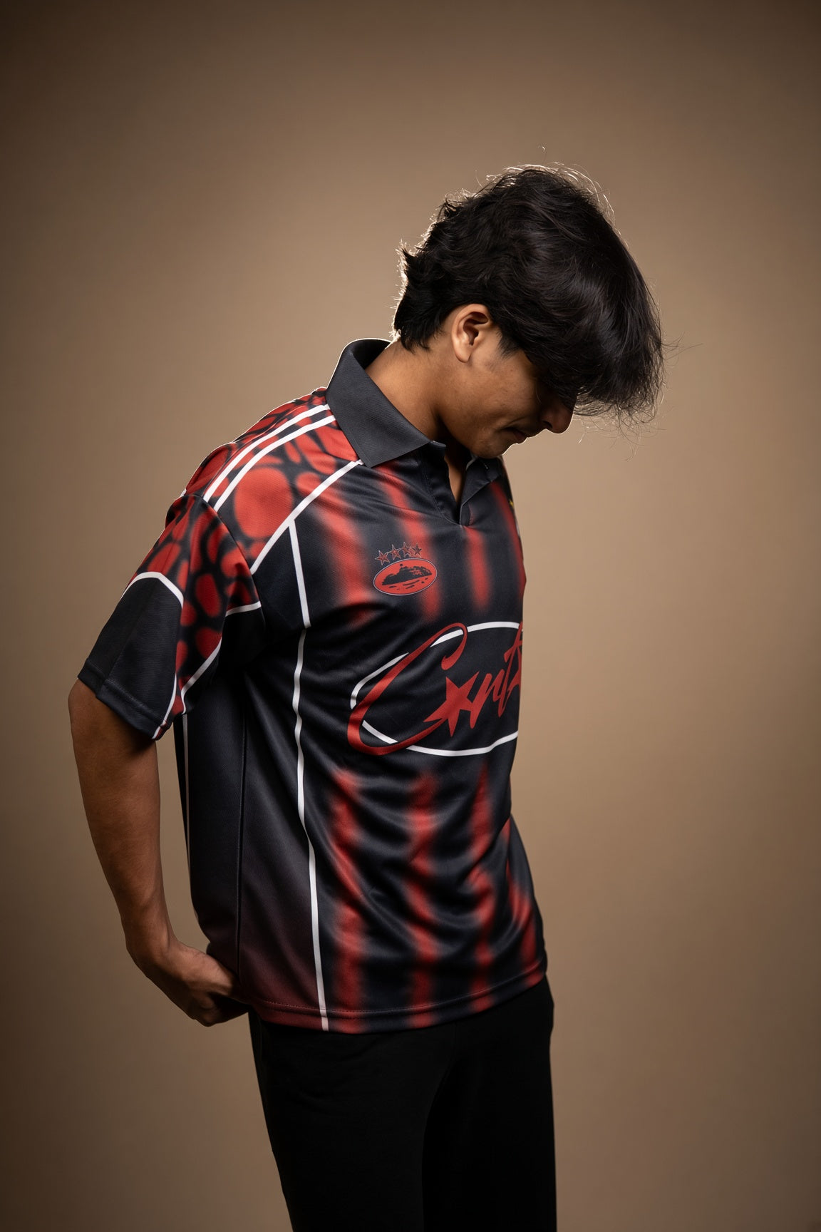 AC Milan Inspired Retro Graphic Jersey