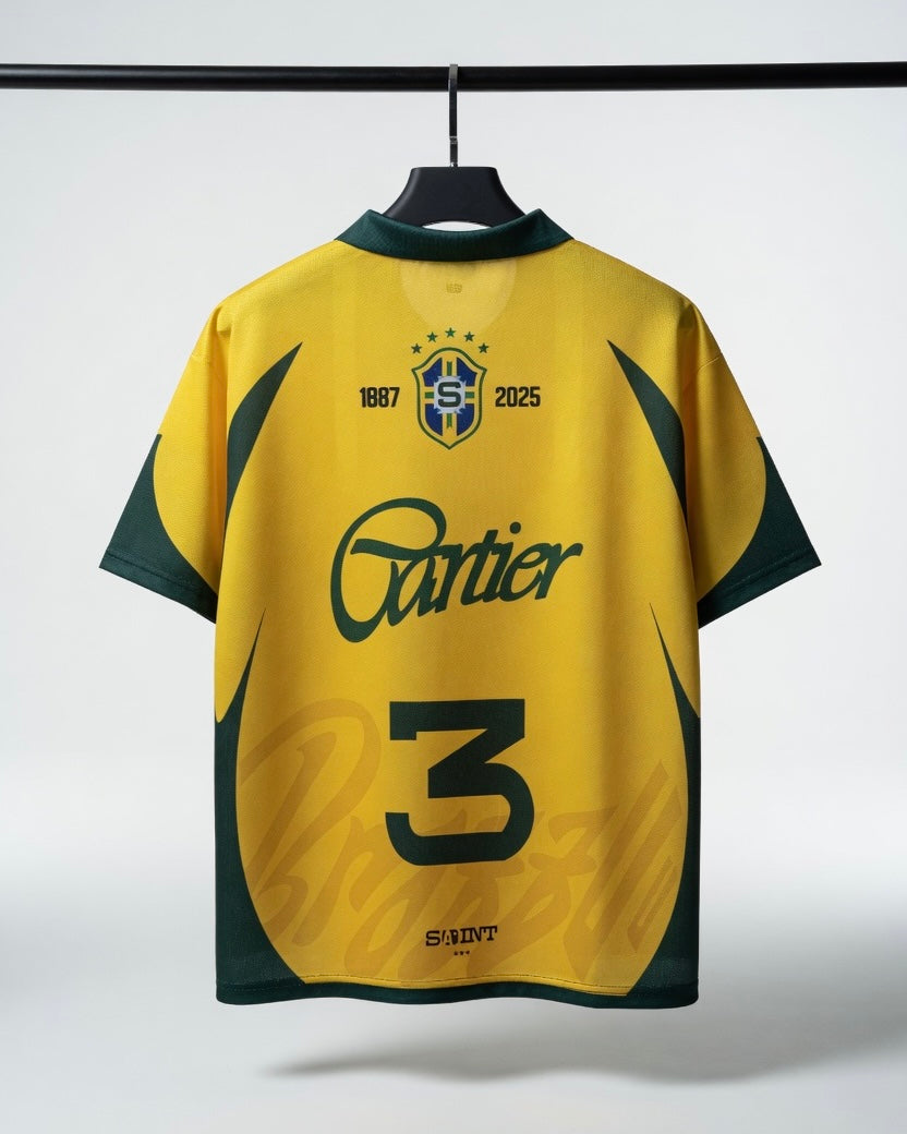 BR3 "Samba Saint" Football Jersey - Classic Yellow🇧🇷