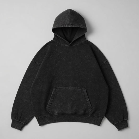 420 GSM Heavyweight Acid Wash Hoodie