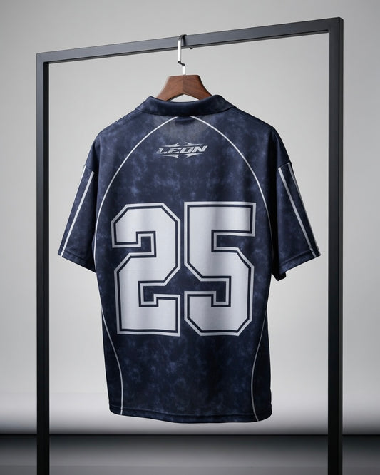 BLCKVIBE "YOP" (Your Own Path) Blokeecore Football Jersey - Black/Dark Gray