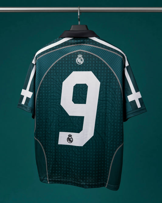 Real Madrid Custom Jersey – Emerald Green (#9 Edition)