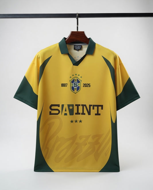 BR3 "Samba Saint" Football Jersey - Classic Yellow🇧🇷